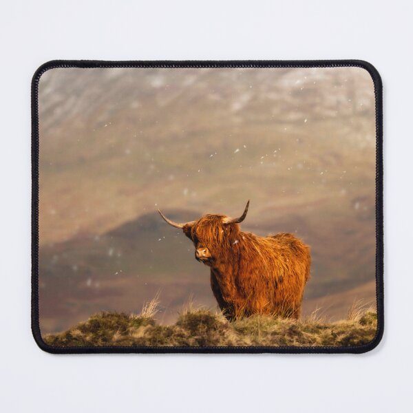 Item preview, A Ginger Highland Cow in Winter Wonderland designed and sold by TMcG72.
