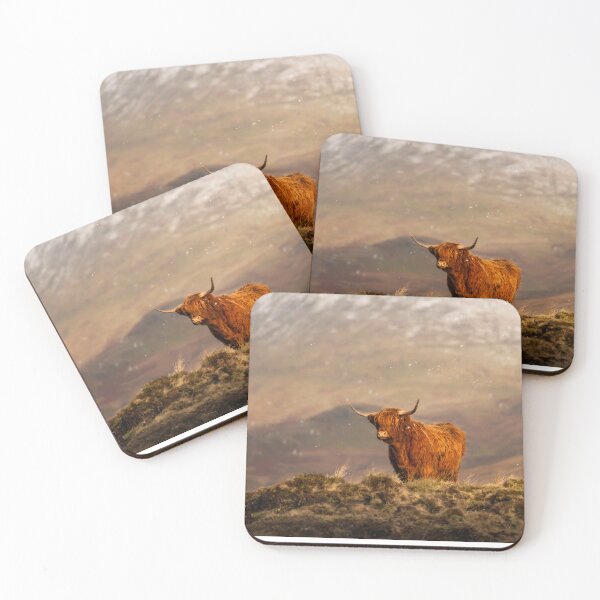 Item preview, A Ginger Highland Cow in Winter Wonderland designed and sold by TMcG72.