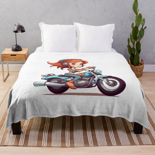 Item preview, Motorcycle Riding Girl - Adventure Awaits designed and sold by addthana.