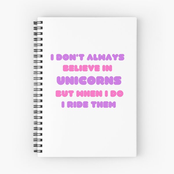 Aperçu de l'œuvre I don't always believe in unicorns but when I do I ride them créée et vendue par Andalousse21.