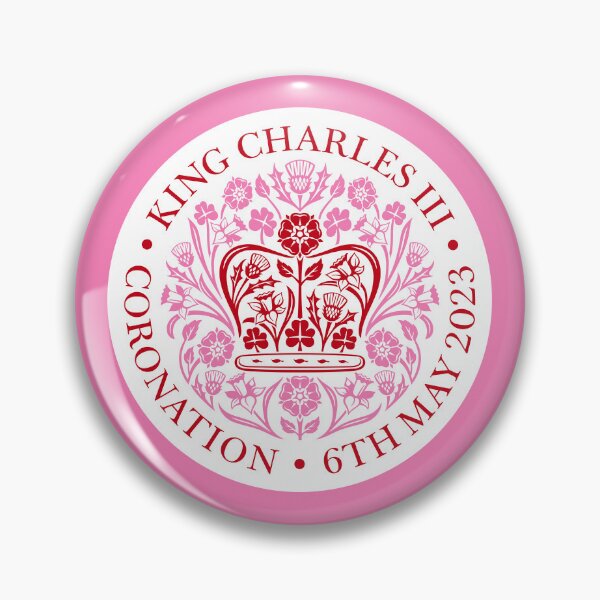 Item preview, King Charles III The Coronation Emblem 2023 Red designed and sold by ArtCounts.