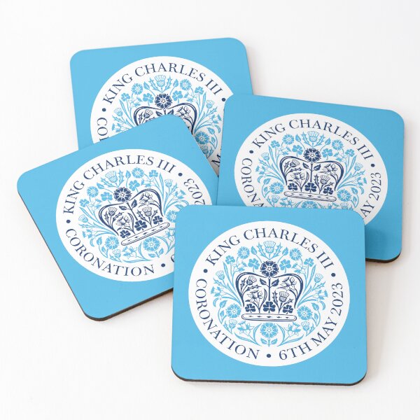 Item preview, King Charles III The Coronation Emblem 2023 Blue designed and sold by ArtCounts.