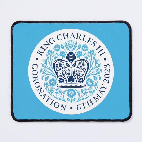 Item preview, King Charles III The Coronation Emblem 2023 Blue designed and sold by ArtCounts.