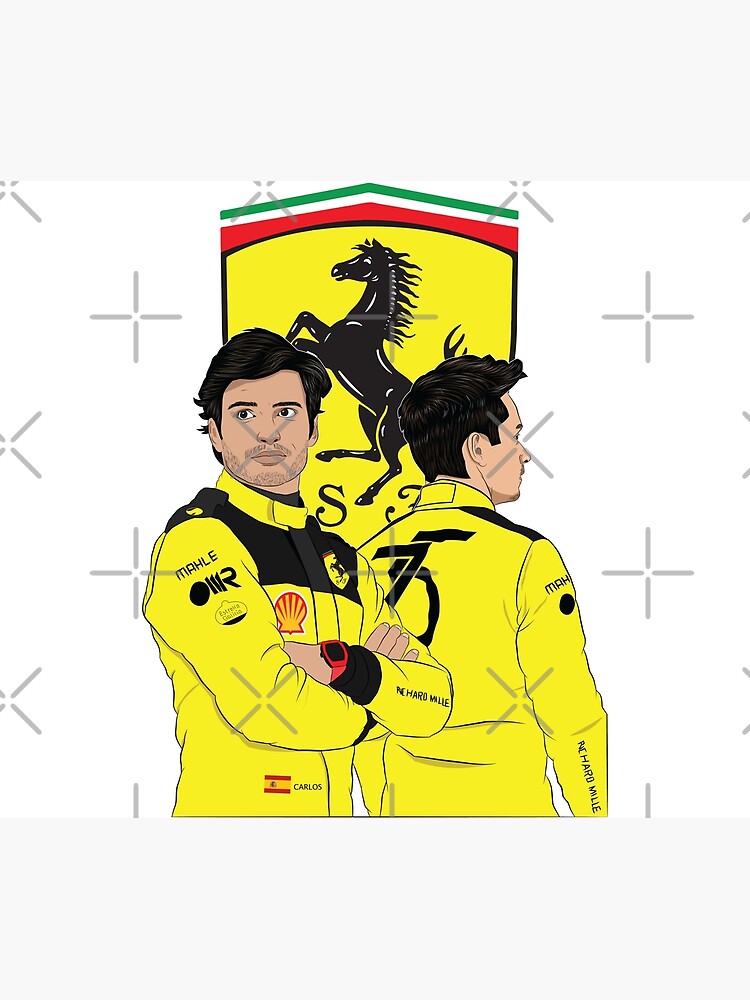 Scuderia Ferrari F1 Team 2023 Charles Leclerc and Carlos Sainz SF23  Sticker for Sale by FormulaGTee1