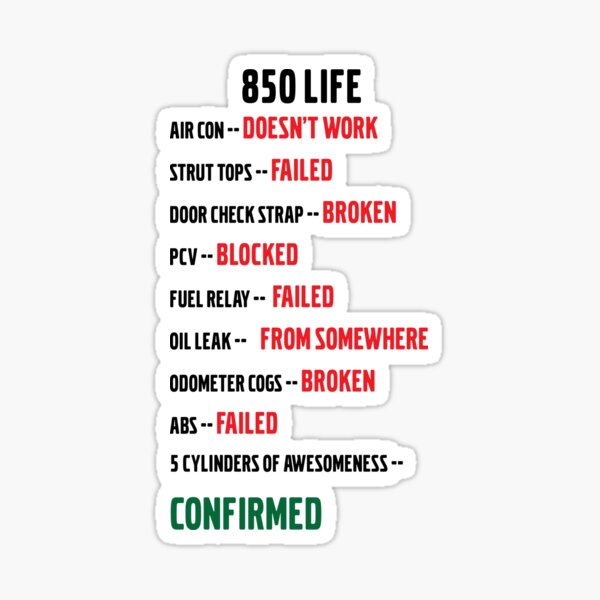 #850Life Sticker