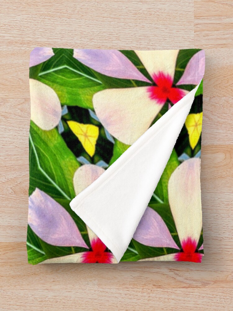Thumbnail 3 of 6, Throw Blanket, One Day Flower Pattern designed and sold by Patternflower.
