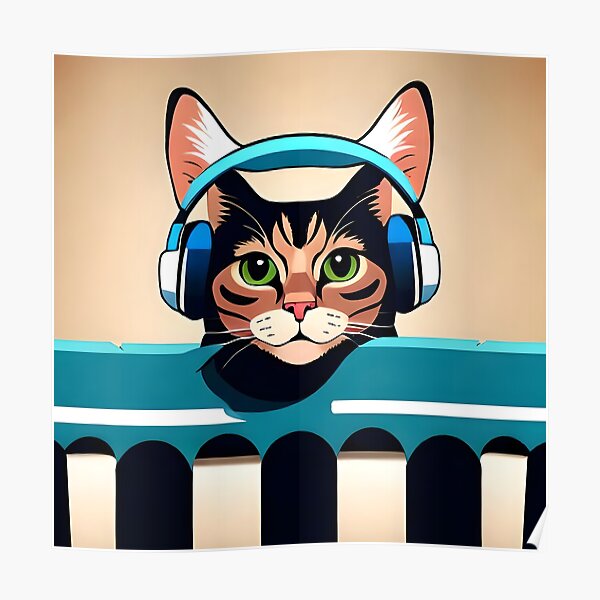 Dj Cat Posters for Sale