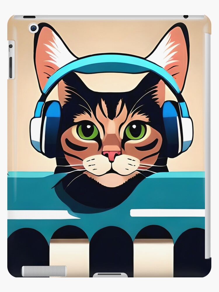 Cat dj iPad Case & Skin for Sale by wildserenity