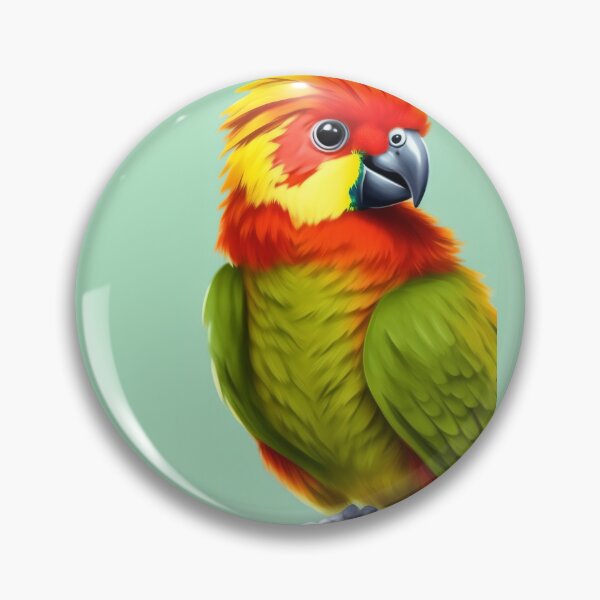 Item preview, Tropical Caique Parrot Design: Colorful and Playful Art for Bird Lovers | Redbubble designed and sold by Eline-Prints.