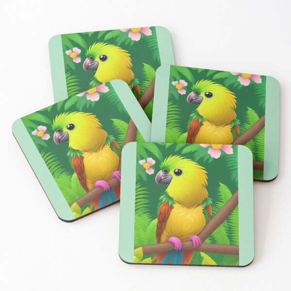 Item preview, Tropical Caique Parrot Design: Colorful and Playful Art for Bird Lovers | Redbubble designed and sold by Eline-Prints.