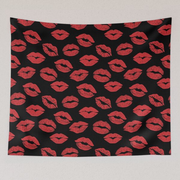 Item preview, Red Lipstick Stain Pattern designed and sold by thelustrous.