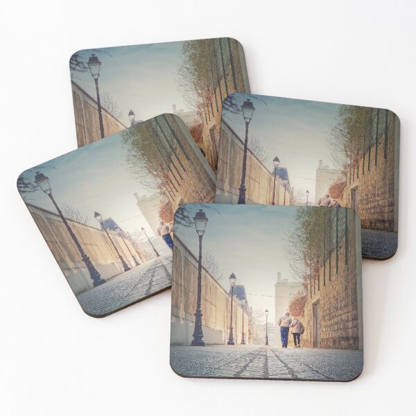 Item preview, senior couple walking on the pedestrian alley designed and sold by psychoshadow.