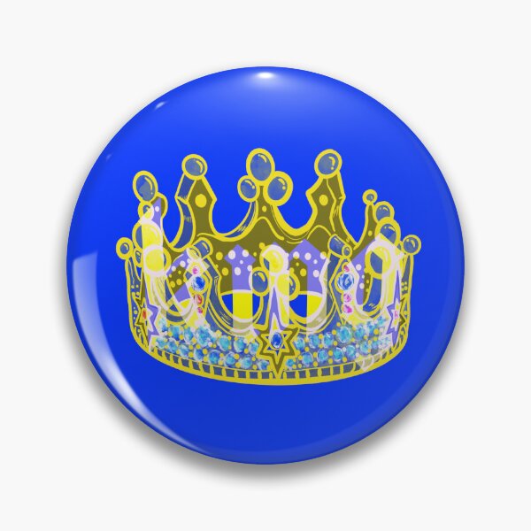 Item preview, KINGS CROWN BLUE designed and sold by GIVENGRACE.ART.