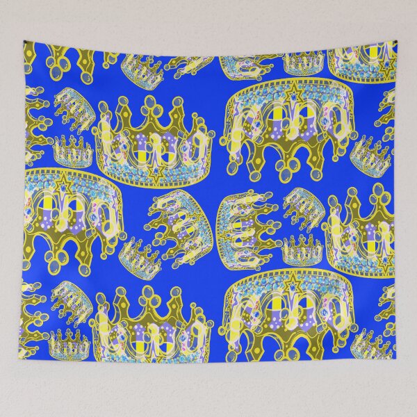Item preview, KINGS CROWN BLUE designed and sold by GIVENGRACE.ART.