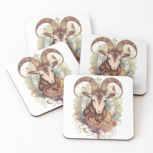 Item preview, Boho Style Capricorn Zodiac Sign Art, Capricorn Zodiac Sign Gift designed and sold by ADGFX.