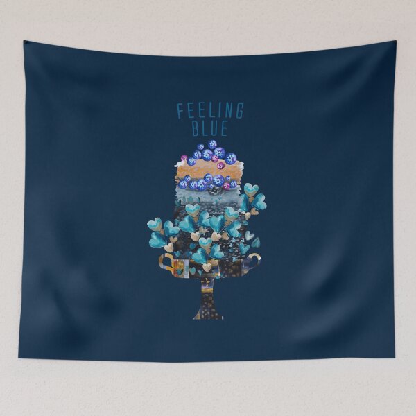 Item preview, Feeling blue, blue tarte, concept of sadness and nostalgia designed and sold by IngaDesign.