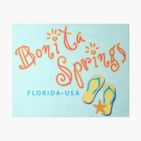 Vista previa del artículo con la obra «Bonita Springs Florida», diseñado y vendido por Futurebeachbum.