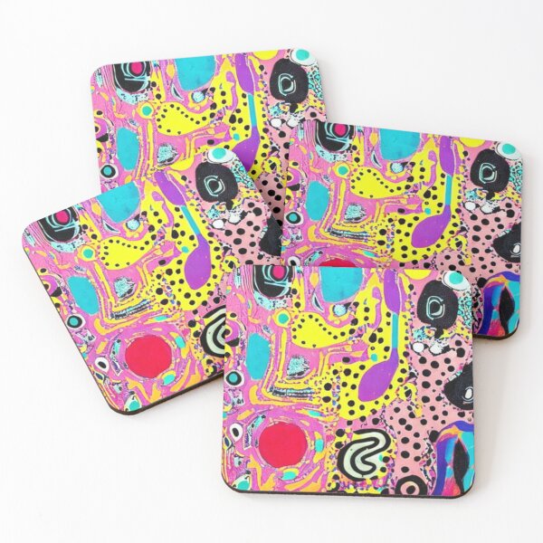 Item preview, Surrealism in Bright Neon Colors: Eclectic Mixed Media Art designed and sold by ArtazaBazaar.