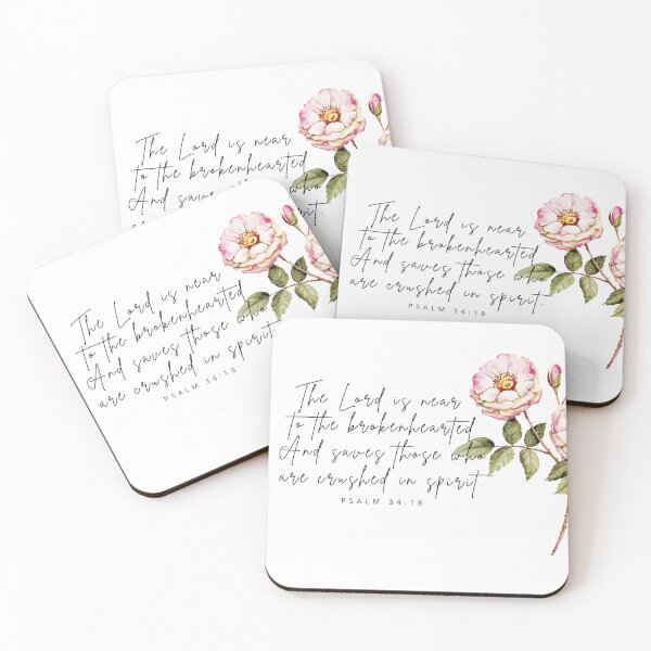 Item preview, The Lord is near to the brokenhearted.  Scripture wall art, greeting card designed and sold by nancybernard.