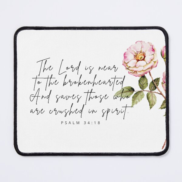 Item preview, The Lord is near to the brokenhearted.  Scripture wall art, greeting card designed and sold by nancybernard.