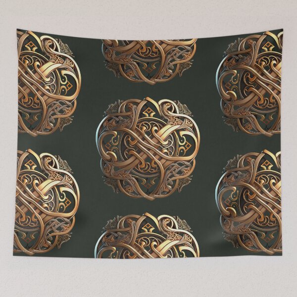 Item preview, Celtic symbol Mojenn fantasy style dragon designed and sold by MojennEditions.