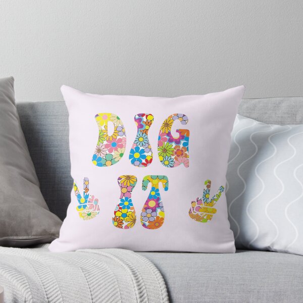 Item preview, retro hippie DIG IT designed and sold by TheScruffyGoose.