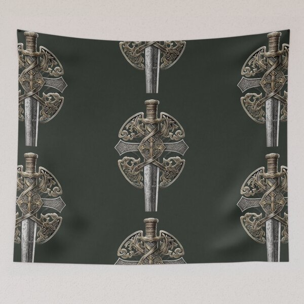 Item preview, Celtic symbol Mojenn fantasy style sword designed and sold by MojennEditions.