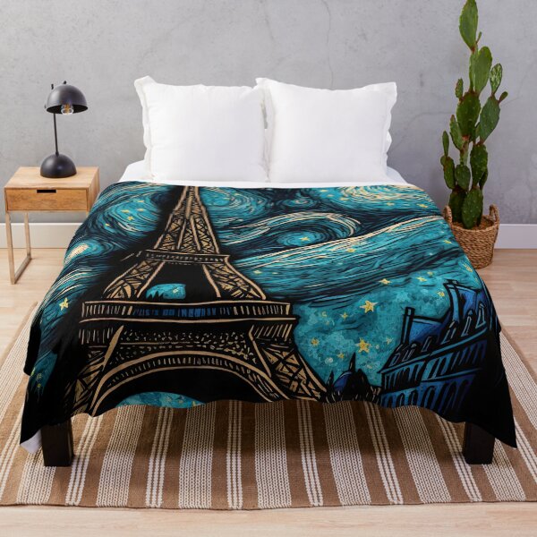 Item preview, Eiffel Tower with Starry Night designed and sold by OccultDreams.
