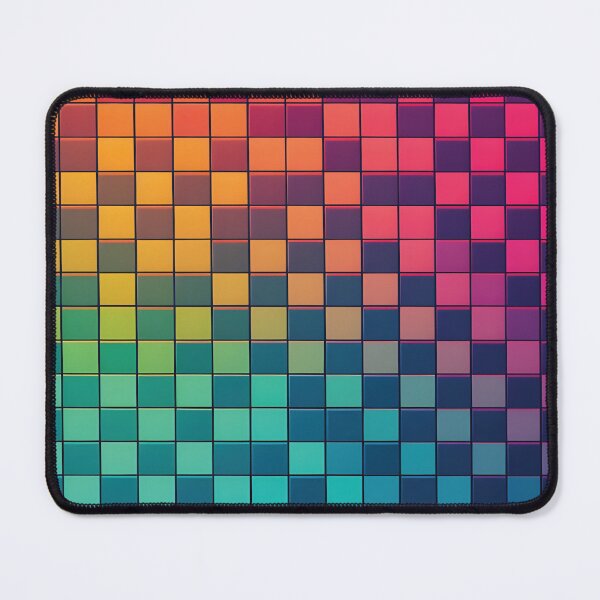 Item preview, Rainbow Pixel Colorful Checker Pattern designed and sold by PatternBestFan.