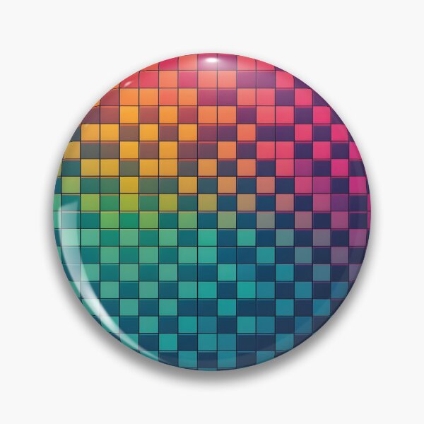 Item preview, Rainbow Pixel Colorful Checker Pattern designed and sold by PatternBestFan.