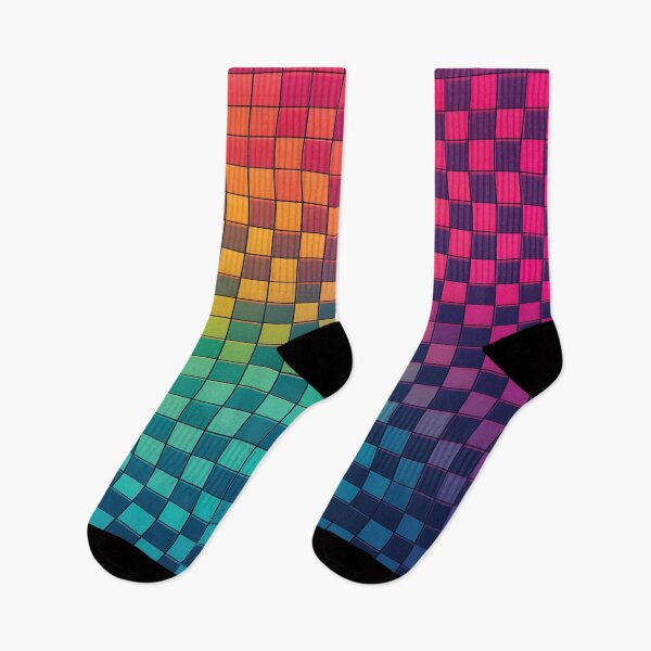 Item preview, Rainbow Pixel Colorful Checker Pattern designed and sold by PatternBestFan.