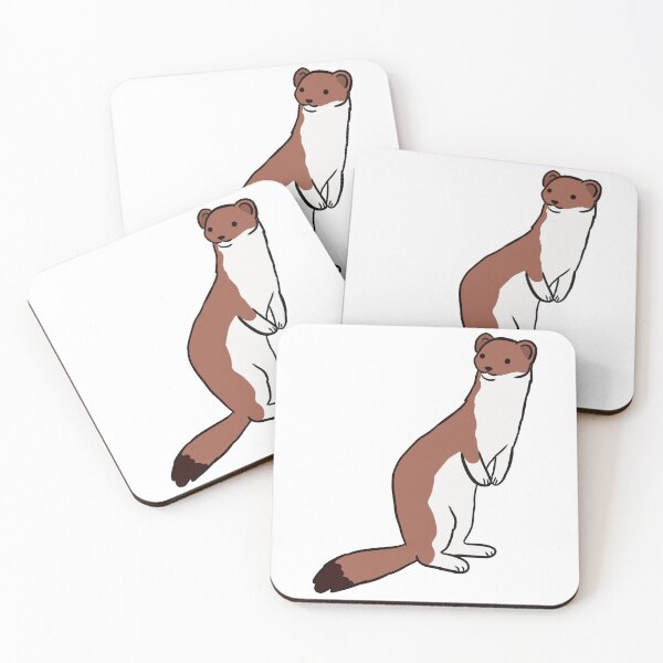 Item preview, Cute weasel illustration  designed and sold by Yarafantasyart.