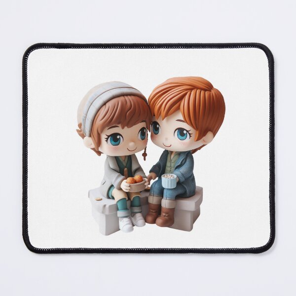 Item preview, Cute Chibi Dolls In Love - The First Date designed and sold by TVBArchive.