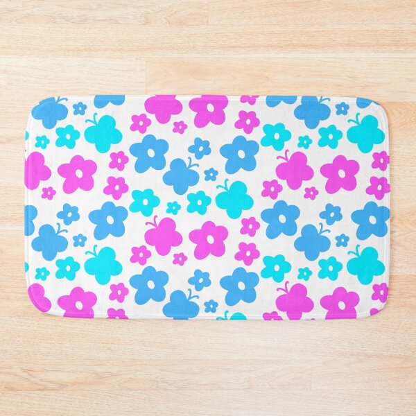 Item preview, Butterflies and Flowers blue to hot pink designed and sold by awsomepatterns.