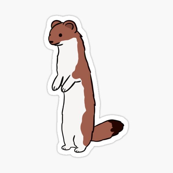 Item preview, Cute weasel illustration  designed and sold by Yarafantasyart.