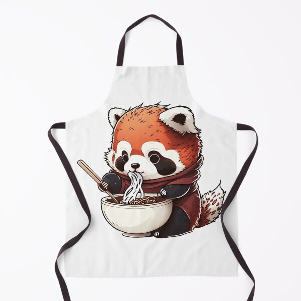Item preview, Kawaii Red Panda Eating Ramen - A Perfect Gift for Ramen Lovers and Fans of Adorable Red Pandas! designed and sold by Shegohi.