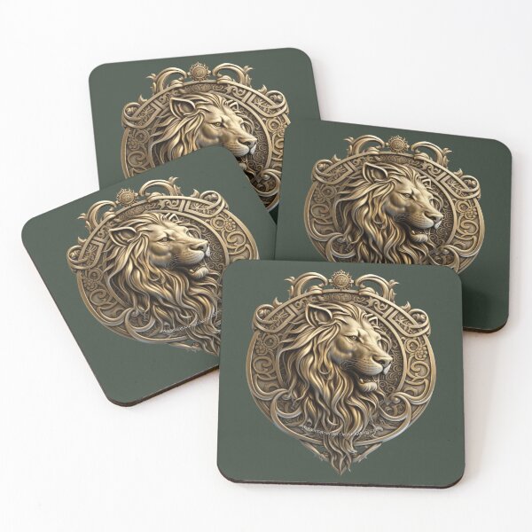 Item preview, Celtic symbol Mojenn fantasy style lion designed and sold by MojennEditions.