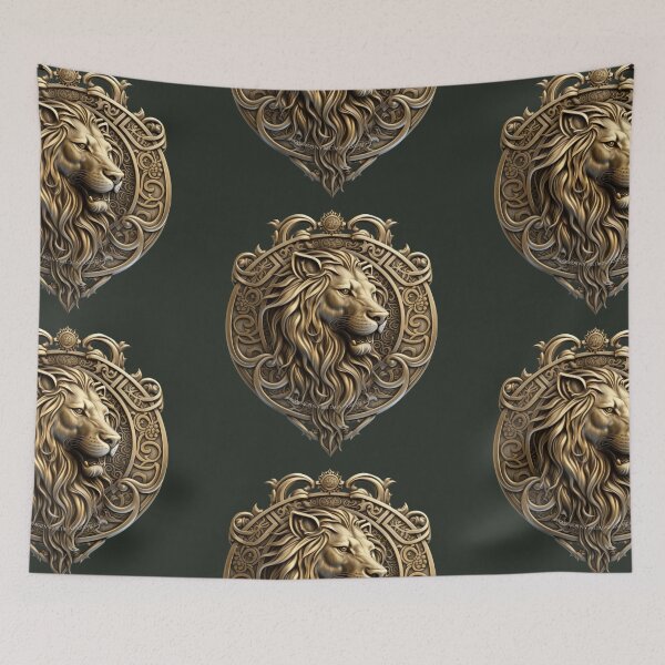 Item preview, Celtic symbol Mojenn fantasy style lion designed and sold by MojennEditions.