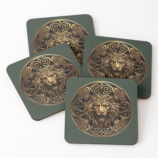 Item preview, Celtic symbol Mojenn fantasy style lion designed and sold by MojennEditions.