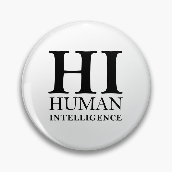 Item preview, Human vs AI typographic concept design designed and sold by DFLC Prints.