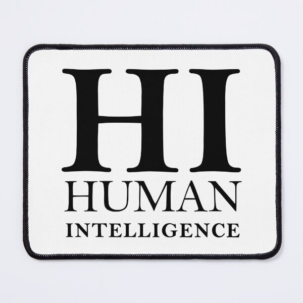 Item preview, Human vs AI typographic concept design designed and sold by DFLC Prints.