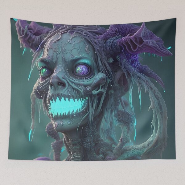 Item preview, Creepy Boney Glowing Ghost designed and sold by magikman65.