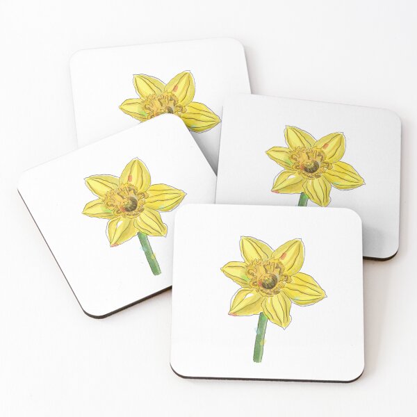 Item preview, March Flower Daffodil Or Narcissus Watercolor designed and sold by JYillustrations.