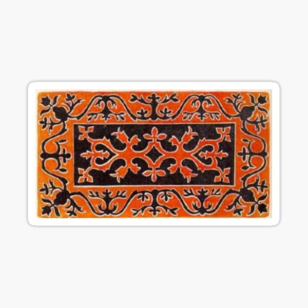 #Ковровый #узор #балкарского #карачаевского #войлочного #ковра #Carpet #pattern of a #Balkarian &amp; #Karachay #felt #carpet #Ковровыйузор #CarpetPattern #таулу #tawlu #mountaineer #таулула #tawlula Sticker
