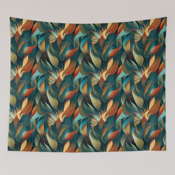Item preview, Blue and grean abstract organic pattern designed and sold by DyliDaily.