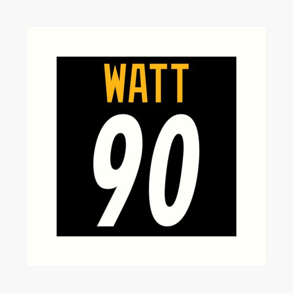 TJ Watt Jersey Art Board Print for Sale by WalkDesigns