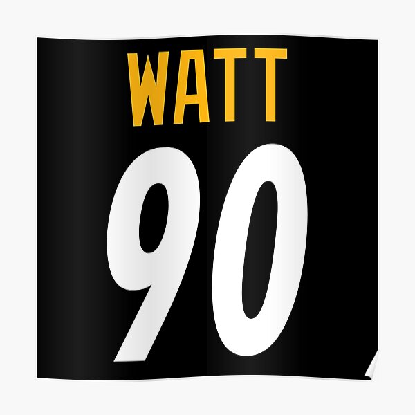 TJ Watt Jersey Poster for Sale by WalkDesigns