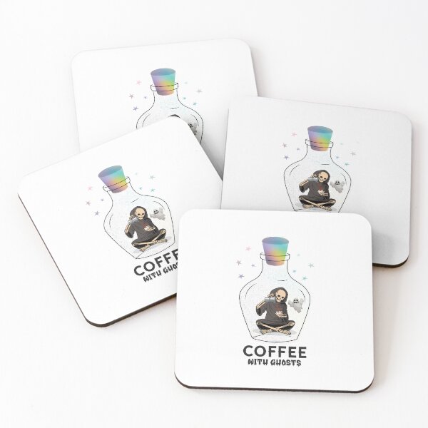 Item preview, skeleton on coffee in a glass bottle designed and sold by PositiveIdeas.
