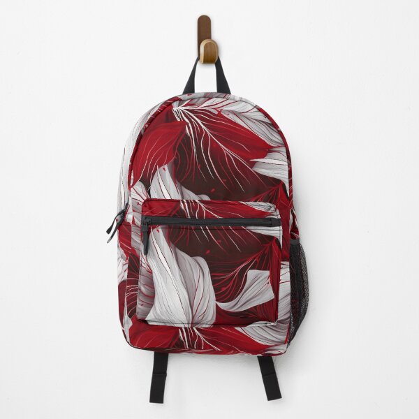 Item preview, Red and white abstract organic pattern designed and sold by DyliDaily.