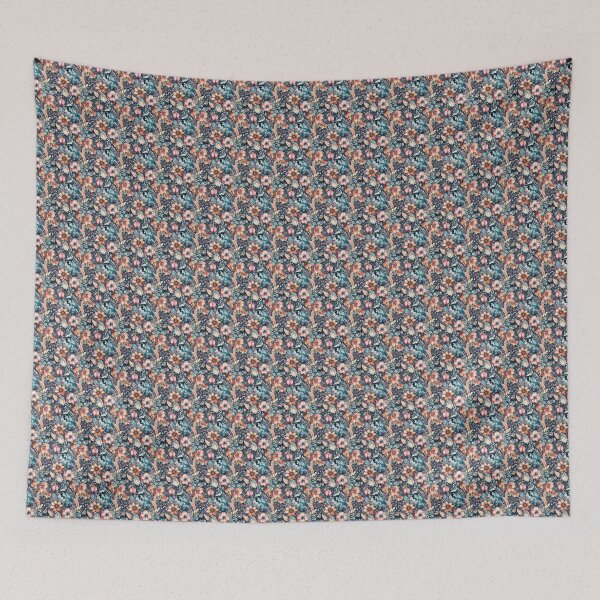 Item preview, Floral seamless pattern on dark background designed and sold by mliotard.